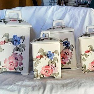 FREE S&H -- MCM 20th Century Jay Wilfred: Andrea by Sadek Canisters set of 4